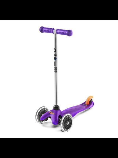 Самокат MINI MICRO СИРЕНЕВЫЙ LED СВЕТЯЩИЕСЯ КОЛЕСА