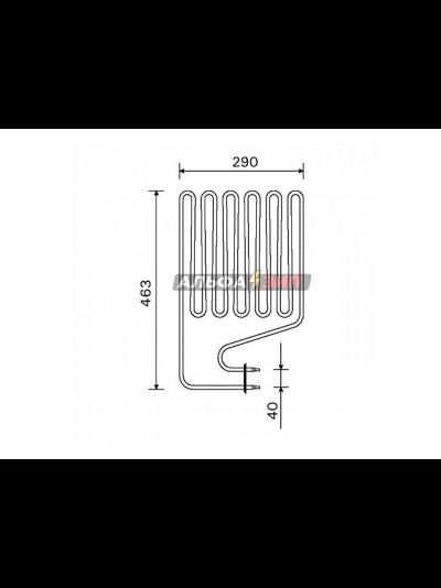 ТЭН 2500Вт ZSP-250 для электрокаменки HARVIA - (Финские)