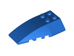 Wedge 6 x 4 Triple Curved, Blue (43712 / 6109995)