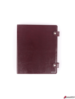Органайзер для документов на кольцах, А4, ящер бордо