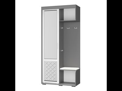 Прихожая Варда графит/белый (BTS)