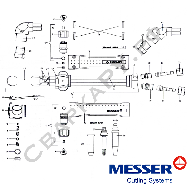 Резак универсальный Messer STARCUT 8622-A/PMYE