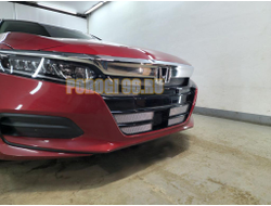 Защита радиатора Honda Accord X 2019- chrome верх (4 части)