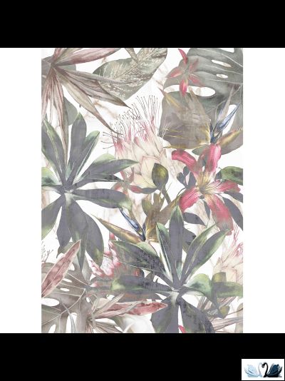 Плитка Creto Shine flower 30х90 см для стен под мрамор в Marysя