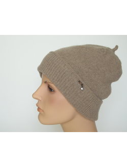 Женская шапка из кашемира с отворотом Vizio Италия 9000 CRY