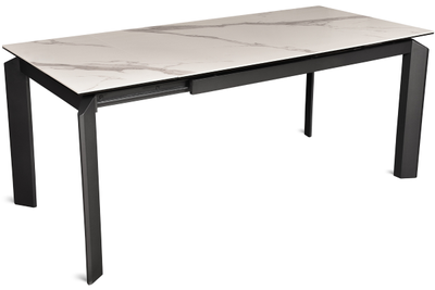 MARK черный/ керамика мрамор BIANCO LASA глянец 140(+40)x80