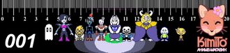 Undertale  линейка ламинированная в ассортименте