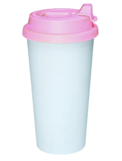 Термостакан с защелкой РОЗОВАЯ крышка