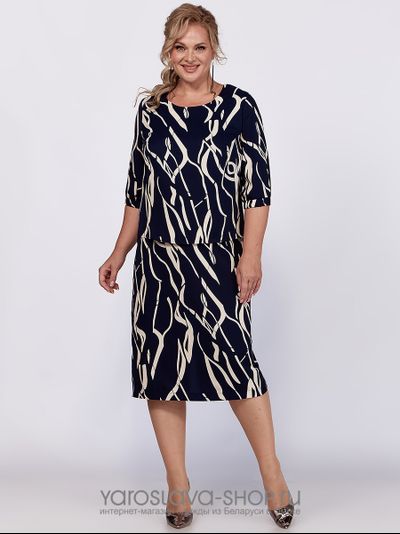 Элегантное платье прямого силуэта