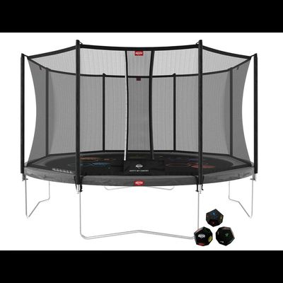 Спортивный батут BERG Favorit Regular 430 Grey Levels +защитная сетка Safety Net Comfort