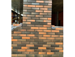 Кирпич красный флэшинг рустик 1 НФ ЛСР