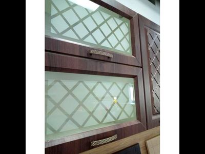 Кухня "Агава" 1,45мх2,75м угловая МДФ (Эра) тёмная/светлая