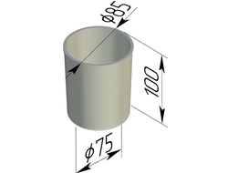 Хлебная форма 85*75*100 мм