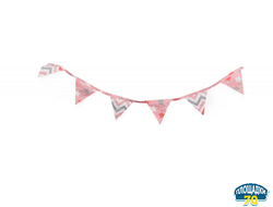 Флажки Зигзаг небесный / Звездопад на сером