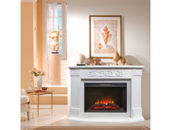 Угловой камин Венеция WT с очагом Sparta 25.5 LED