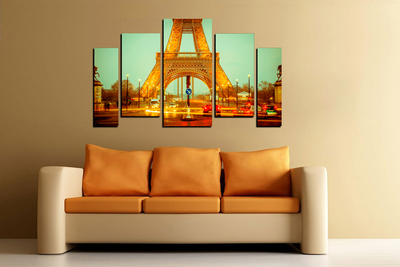 Модульная картина "Однажды в Париже"