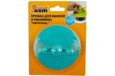 Пробка д/ванной и раковины UNIVERSAL цвет в ассорт. Рыжий Кот  [54690]