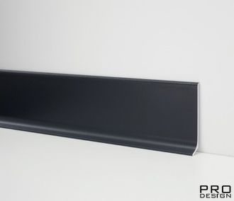 Алюминиевый плинтус Profilpas серия 90 (серый антрацит RAL7016)