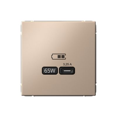 Systeme Electric ArtGallery Песочный USB Розетка тип-С 65Вт QC, PD, механизм GAL001227
