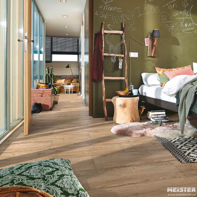 Виниловый пол Meister Дуб Винтажный Домик 7327 RD300S