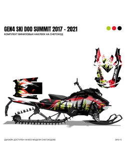 Наклейки на снегоход GEN4 SKI DOO summit 2017 - 2021