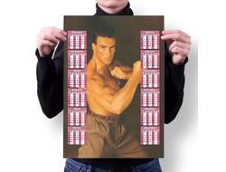 Календарь настенный Jean-Claude Van Damme, Жан-Клод Ван Дамм №3