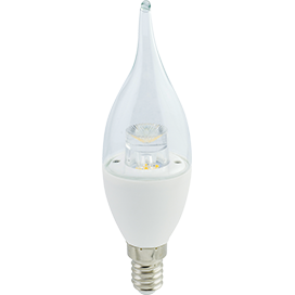 Лампа светодиодная Ecola свеча прозрачная на ветру E14 7W 4000K 4K 126x37 пласт./алюм. C4UV70ELC