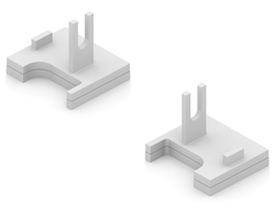 Нижние опоры   для  складной системы 4в1 Белый Матовый  ARISTO