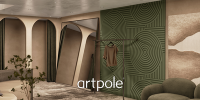 Гипсовая панель VECTOR + LED артикул M-0055