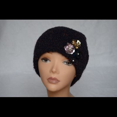 Модная шапка женская Vizio Италия 5815 синяя