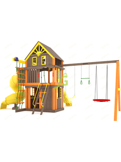 Детская площадка IgraGrad Шато 2 с трубой (Домик) мод.2