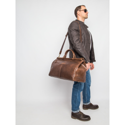Кожаный саквояж Otranto Premium brown (арт. 4006-63)