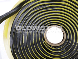 Герметик Butyl Black Hot жесткий, черный (рулон)