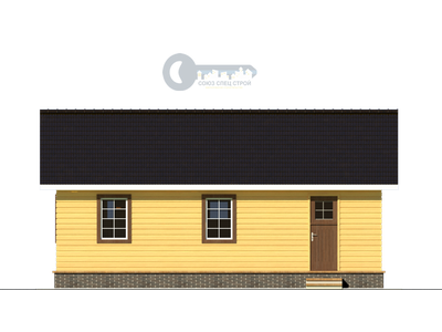 Б-24 ГАБАРИТНЫЕ РАЗМЕРЫ: (6Х9М) 1 ЭТАЖ, ОБЩАЯ ПЛОЩАДЬ: 60М²