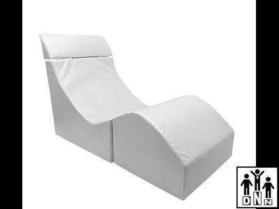 Терапевтическое релаксирующее кресло Кубик Малый - L50xB30xH40 белый