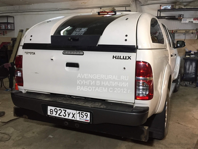 Кунг Carryboy G500 для Toyota Hilux Vigo 2011-2012-2013-2014-2015 в белом цвете 040 от Авенджер-Урал