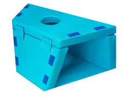 Мягкий модульный Туннель-трансформер (1 секция) голубой