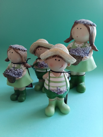 Фигурка декоративная "Малыш-Лавандыш" - девочка (большая). Фото 3