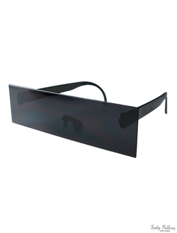 Очки карнавальные "Прямоугольные" Черные