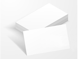 Визитная карточка 4+0, полноцветная, односторонняя, тираж 300 шт.