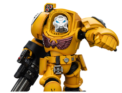 Терминатор Имперских Кулаков (Warhammer 40K) - КОЛЛЕКЦИОННАЯ ФИГУРКА 1/18 Imperial Fists Terminator with Power Fist and Assault Cannon (JT03172) - JOYTOY