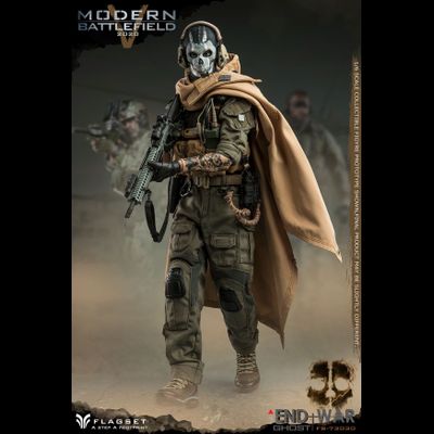Саймон "Гоуст" Райли (Призрак, Ghost, Call of Duty Modern Warfare 2019) КОЛЛЕКЦИОННАЯ ФИГУРКА 1/6 scale MODERN BATTLEFIELD END WAR V GHOST (FS-73030) - FLAGSET
