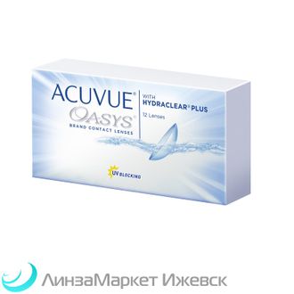 Двухнедельные контактные линзы Acuvue Oasys (12 линз) в ЛинзаМаркет Ижевск