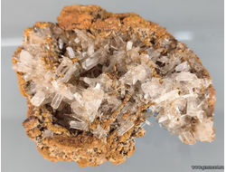 Гемиморфит, в лимоните. Мексика. 75*56*35мм