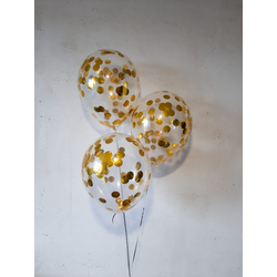 Шар с конфетти "Золото"