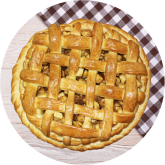 Пирог с яблоками, грецким орехом и изюмом (постный)