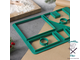 Форма для вырезания печенья Доляна «Пряничный домик», 28×19 см, цвет зелёный