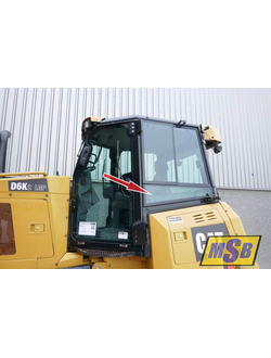 Стекло заднее левое нижнее на Caterpillar D5KXL, Caterpillar D6K