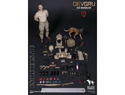 Боец DEVGRU со служебной собакой - Коллекционная фигурка 1/6 DEVGRU K9-handler in Afghanistan (DAM 78040) - DAMToys