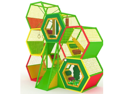 Детский игровой лабиринт «Соты» 3.3х1.8х3.44м.